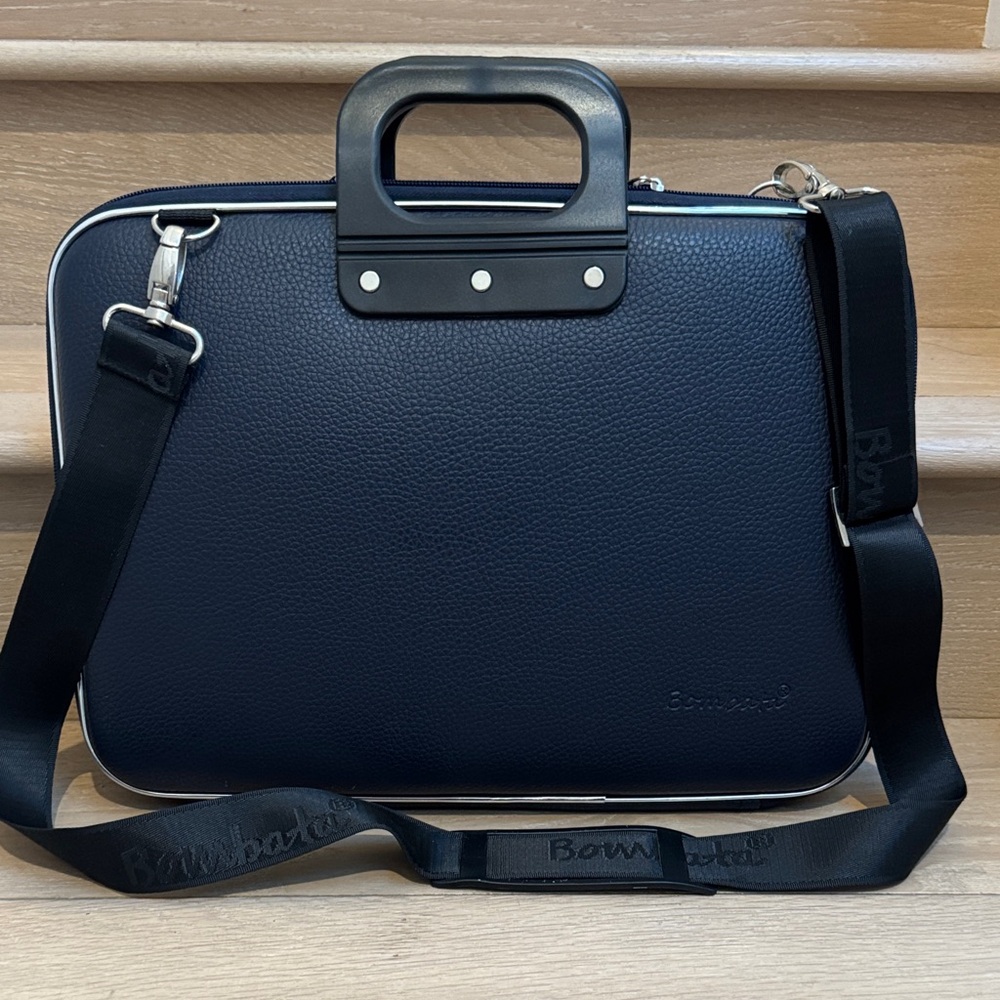 Dark Navy Laptop Bag by Bombata.